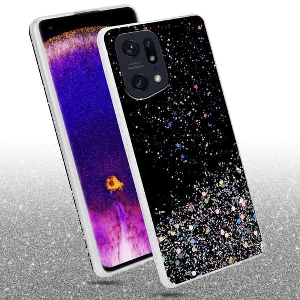 Deksel til Oppo FIND X5 PRO med glitrende glitter