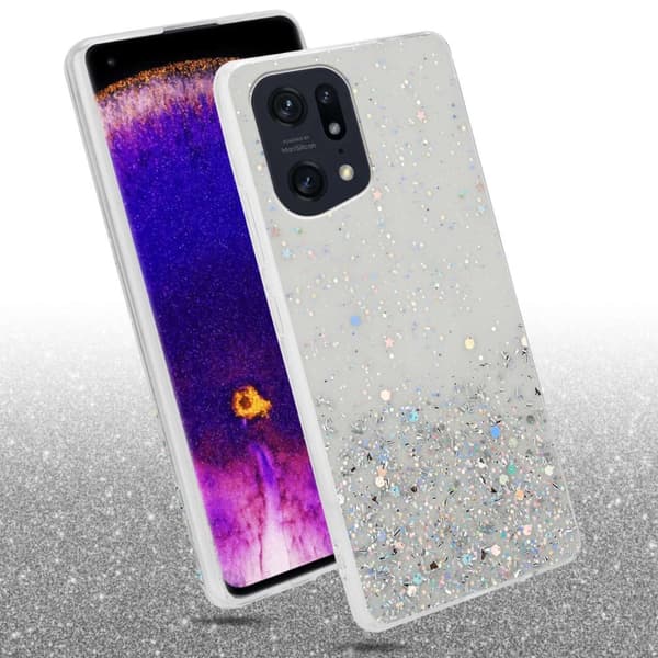 Deksel til Oppo FIND X5 PRO med glitrende glitter