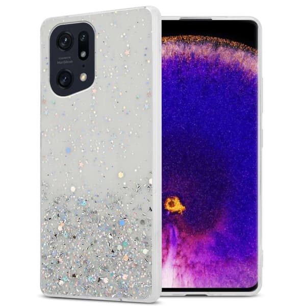 Deksel til Oppo FIND X5 PRO med glitrende glitter