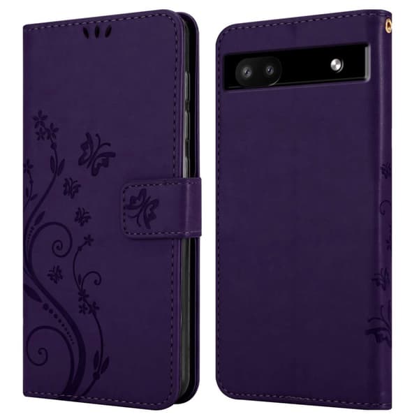 Google PIXEL 6A Pungetui Cover Blomster ()