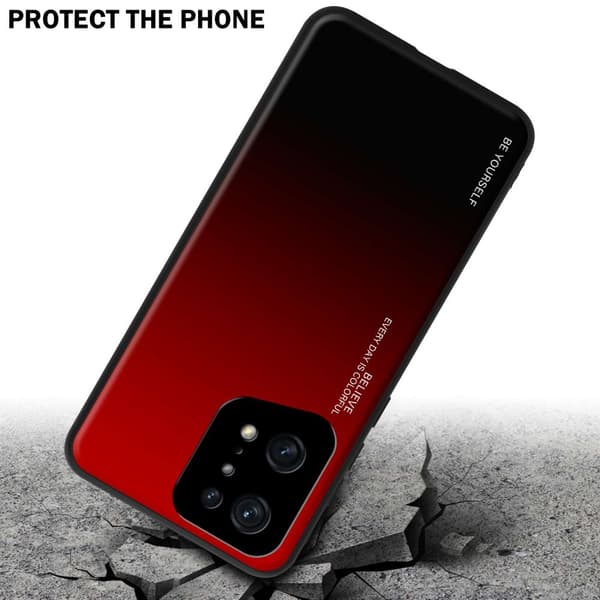 Oppo FIND X5 PRO Skal Fodral i två färger av TPU-silikon och baksida av härdat glas Case Cover Mobilskydd