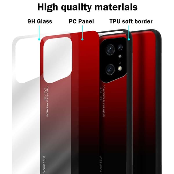 Oppo FIND X5 PRO Skal Fodral i två färger av TPU-silikon och baksida av härdat glas Case Cover Mobilskydd