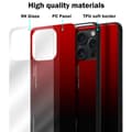 Miniatyrbild 6 av 6: iPhone 15 PRO Skal Fodral i två färger av TPU-silikon och baksida av härdat glas Case Cover Mobilskydd