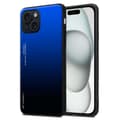 Miniatyrbild 1 av 6: iPhone 15 Skal Fodral i två färger av TPU-silikon och baksida av härdat glas Case Cover Mobilskydd