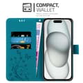 Miniatyrbillede 2 af 7: iPhone 15 PLUS Pungetui Cover Blomster ()