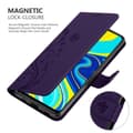 Miniatyrbild 4 av 7: Xiaomi RedMi NOTE 9 PRO / NOTE 9S Skal Fodral i blomdesign Mobilskydd Case Cover med magnetisk stängning, ståfunktion och kortplatser