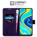 Miniatyrbild 2 av 7: Xiaomi RedMi NOTE 9 PRO / NOTE 9S Skal Fodral i blomdesign Mobilskydd Case Cover med magnetisk stängning, ståfunktion och kortplatser