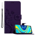 Miniatyrbild 1 av 7: Xiaomi RedMi NOTE 9 PRO / NOTE 9S Skal Fodral i blomdesign Mobilskydd Case Cover med magnetisk stängning, ståfunktion och kortplatser