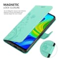Miniatyrbild 4 av 7: Xiaomi RedMi NOTE 9 Skal Fodral i blomdesign Mobilskydd Case Cover med magnetisk stängning, ståfunktion och kortplatser