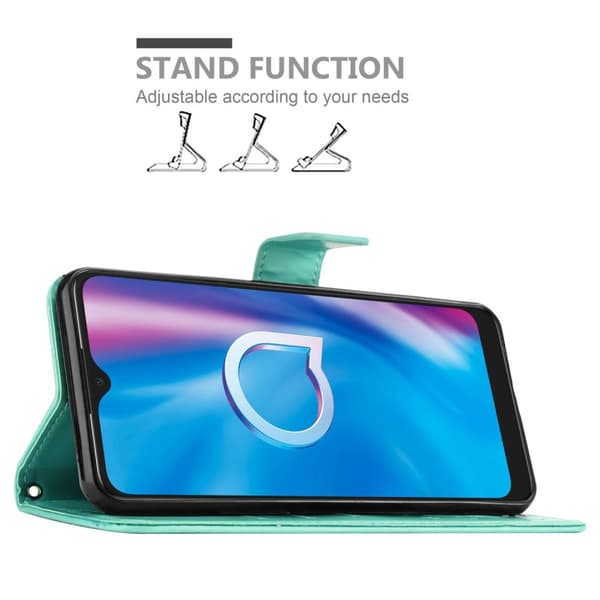 Xiaomi RedMi 9A / RedMi 9AT Skal Fodral i blomdesign Mobilskydd Case Cover med magnetisk stängning, ståfunktion och kortplatser
