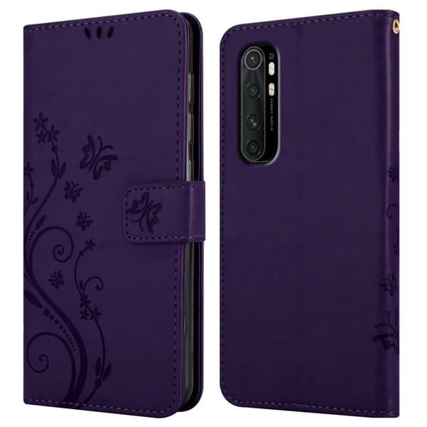 Xiaomi Mi NOTE 10 LITE Pungetui Cover Blomster ()