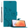 Miniatyrbilde 1 av 7: Deksel til Xiaomi Mi 10T / Mi 10T PRO Lommebokdeksel i blomster design med magnetisk lukking, stativfunksjon og kortplasser
