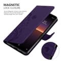 Miniatyrbild 4 av 7: Sony Xperia 10 II Skal Fodral i blomdesign Mobilskydd Case Cover med magnetisk stängning, ståfunktion och kortplatser