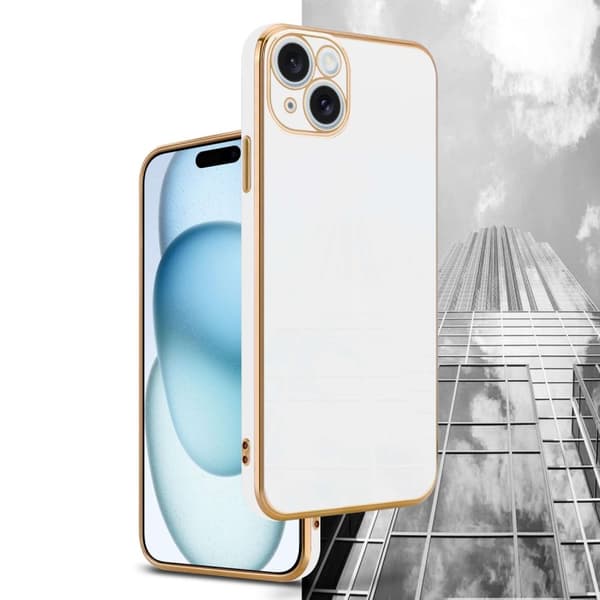 Silikondeksel til iPhone 15 PLUS med kamerabeskyttelse