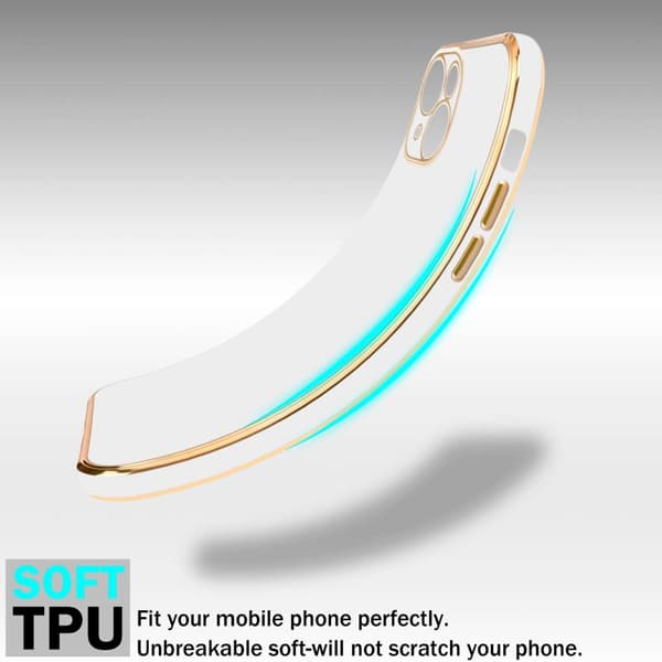 Silikondeksel til iPhone 15 PLUS med kamerabeskyttelse