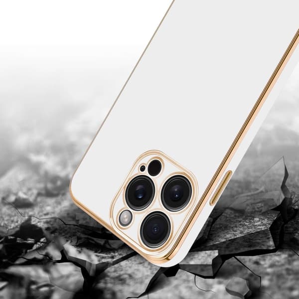 Silikondeksel til iPhone 15 PRO med kamerabeskyttelse