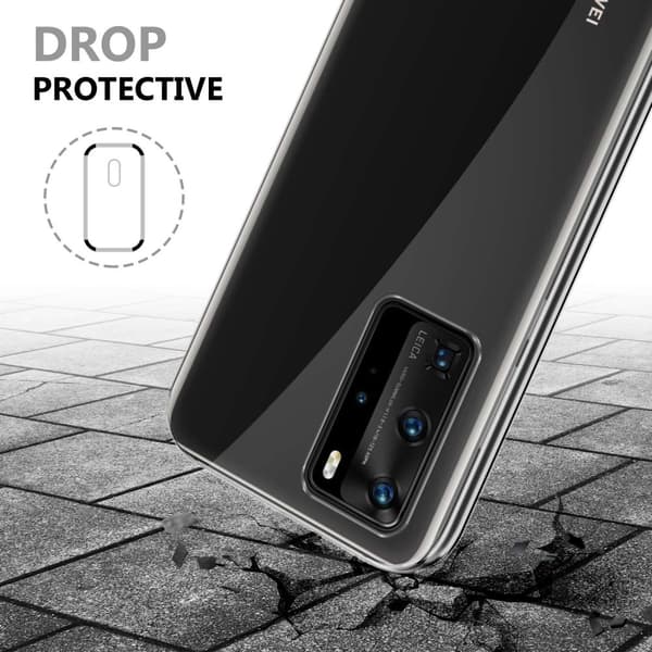 Deksel til Huawei P40 PRO / P40 PRO+ 360° helkroppsbeskyttelse Silikondeksel foran og bak, allroundbeskyttelse med skjermbeskyttelse