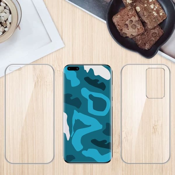 Deksel til Huawei P40 PRO / P40 PRO+ 360° helkroppsbeskyttelse Silikondeksel foran og bak, allroundbeskyttelse med skjermbeskyttelse