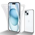 Miniatyrbild 1 av 6: iPhone 15 Fodral Skal 360° Helkroppsskydd Skal på fram och baksidan, skydd runt om med mobilskydd för displayen
