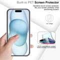 Miniatyrbilde 4 av 6: Deksel til iPhone 15 PLUS 360° helkroppsbeskyttelse Silikondeksel foran og bak, allroundbeskyttelse med skjermbeskyttelse