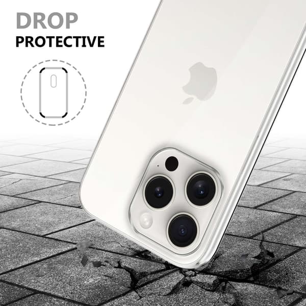 iPhone 15 PRO MAX Fodral Skal 360° Helkroppsskydd Skal på fram och baksidan, skydd runt om med mobilskydd för displayen