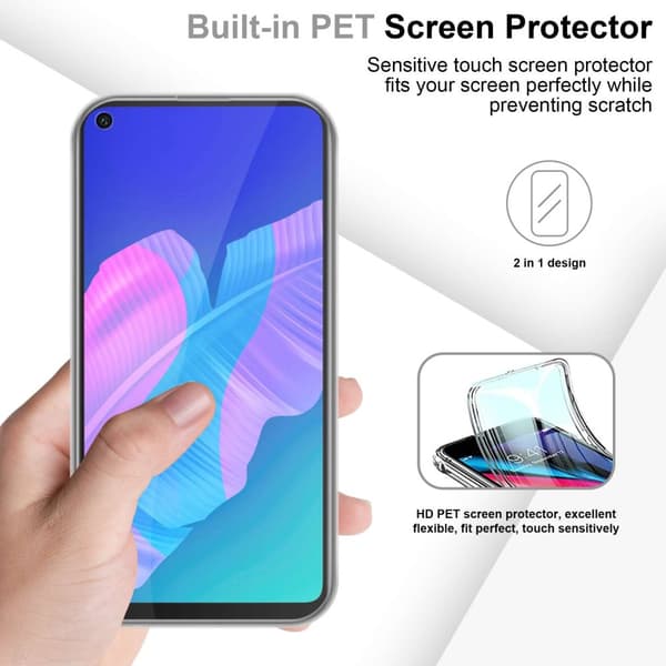 Huawei P40 LITE E Fodral Skal 360° Helkroppsskydd Skal på fram och baksidan, skydd runt om med mobilskydd för displayen