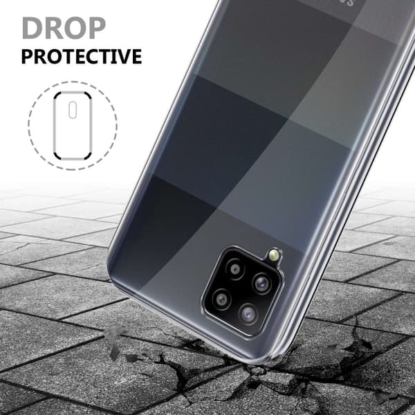 Samsung Galaxy A42 4G Fodral Skal 360° Helkroppsskydd Skal på fram och baksidan, skydd runt om med mobilskydd för displayen
