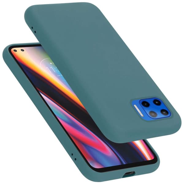 Motorola MOTO G 5G PLUS Skal Fodral av flexibelt TPU-silikon Case Cover LIQUID Grön