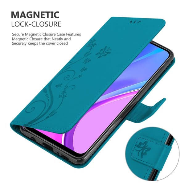 Xiaomi RedMi 9 Pungetui Cover Blomster ()