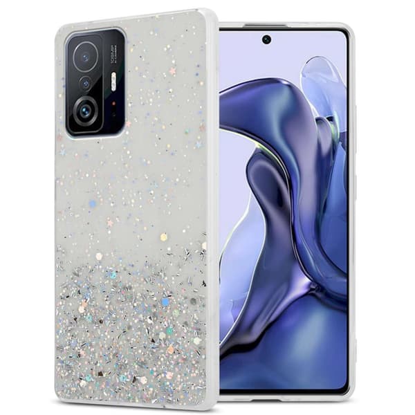 Xiaomi 11T / 11T PRO Cover Etui Case () Gennemsigtig med glitter