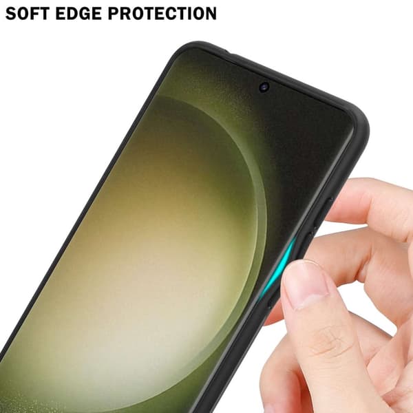 Samsung Galaxy S23 ULTRA Skal Fodral i två färger av TPU-silikon och baksida av härdat glas Case Cover Mobilskydd