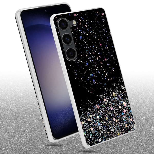 Deksel til Samsung Galaxy S23 med glitrende glitter