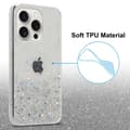 Miniatyrbild 3 av 6: iPhone 15 PRO MAX Skal Fodral Case Cover av flexibelt TPU-silikon med glittrande glitter