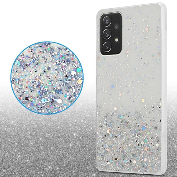 Samsung Galaxy A72 4G / 5G Skal Fodral Case Cover av flexibelt TPU-silikon med glittrande glitter