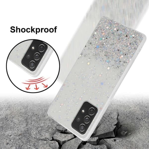 Samsung Galaxy A72 4G / 5G Skal Fodral Case Cover av flexibelt TPU-silikon med glittrande glitter