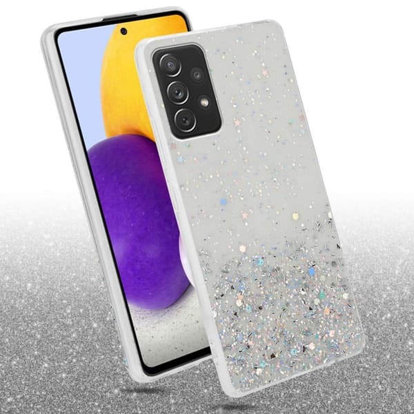 Samsung Galaxy A72 4G / 5G Skal Fodral Case Cover av flexibelt TPU-silikon med glittrande glitter