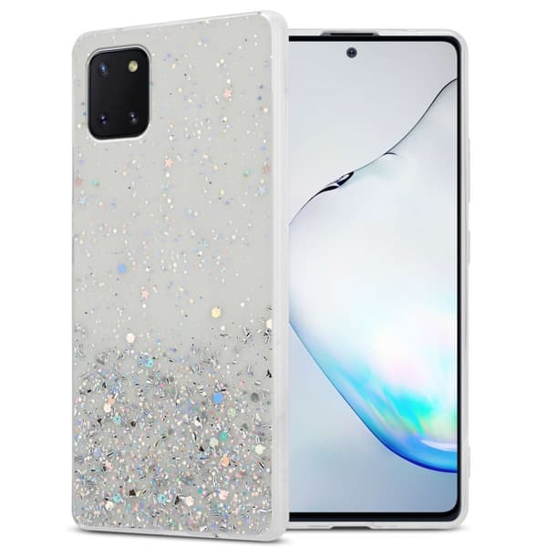Deksel til Samsung Galaxy A81 / NOTE 10 LITE / M60s med glitrende glitter Gjennomsiktig