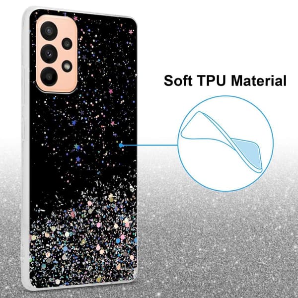 Deksel til Samsung Galaxy A23 4G / 5G med glitrende glitter