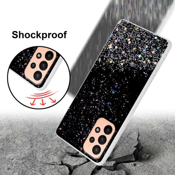 Deksel til Samsung Galaxy A23 4G / 5G med glitrende glitter