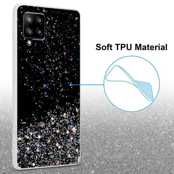 Deksel til Samsung Galaxy A42 5G / M42 5G med glitrende glitter