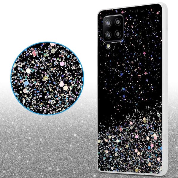 Deksel til Samsung Galaxy A42 5G / M42 5G med glitrende glitter