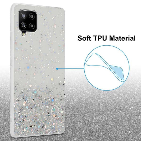 Deksel til Samsung Galaxy A42 5G / M42 5G med glitrende glitter