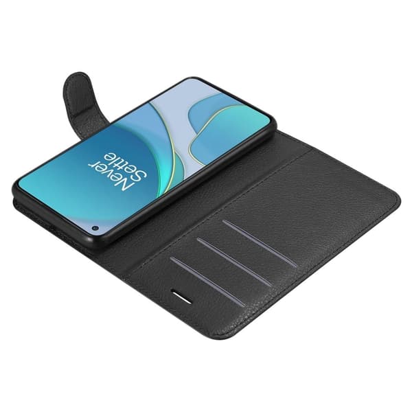 Deksel til OnePlus 8T Lommebokdeksel med magnetisk lukking, stativfunksjon og kortlomme