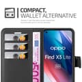 Miniatyrbillede 5 af 7: Oppo FIND X3 LITE Pungetui Cover Case (Sort)
