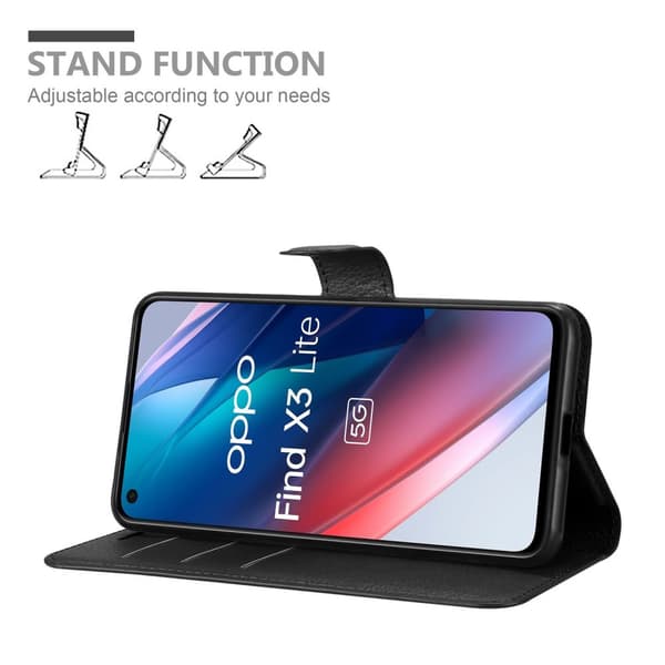 Oppo FIND X3 LITE Pungetui Cover Case (Sort)