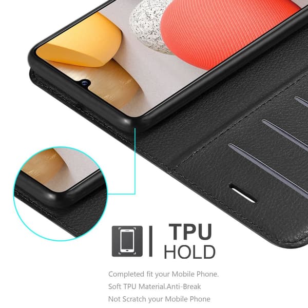 Samsung Galaxy A42 4G Pungetui Cover Case (Sort)