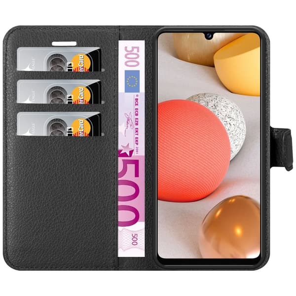 Samsung Galaxy A42 4G Pungetui Cover Case (Sort)