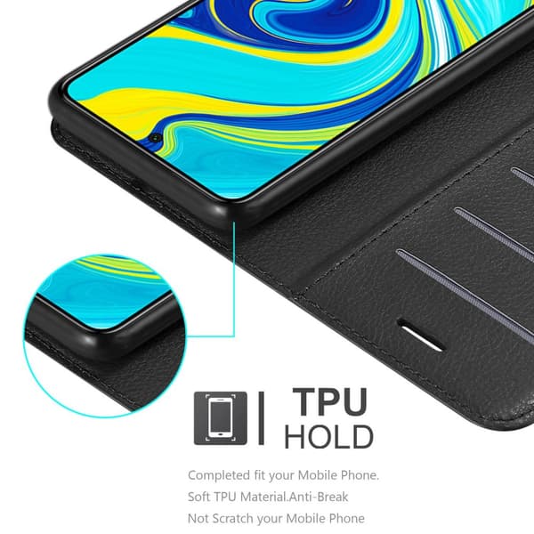 Deksel til Xiaomi RedMi NOTE 9 PRO / NOTE 9S Lommebokdeksel med magnetisk lukking, stativfunksjon og kortlomme