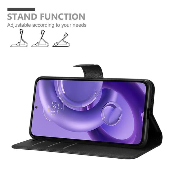 Motorola EDGE 30 NEO Plånboksfodral Fodral Skal Case med magnetisk stängning, ståfunktion och kortplats