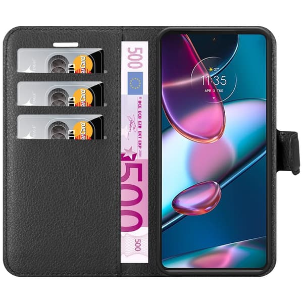 Motorola EDGE+ Pungetui Cover Case (Sort)